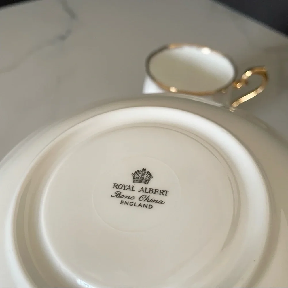 Golden Wheat Cup & Saucer by Royal Albert